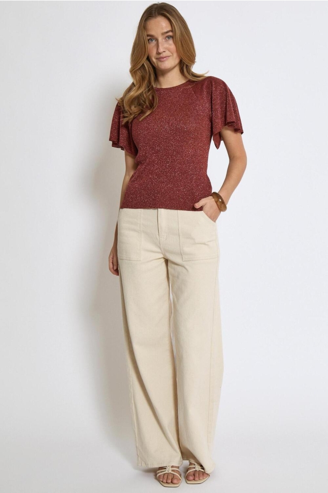 MAKIA KNIT T SHIRT MI6634 4800MET SMOKED PAPRIKA MET